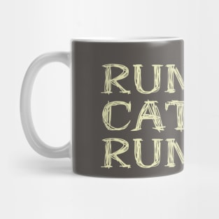 RunCatRun in sketch font light Mug